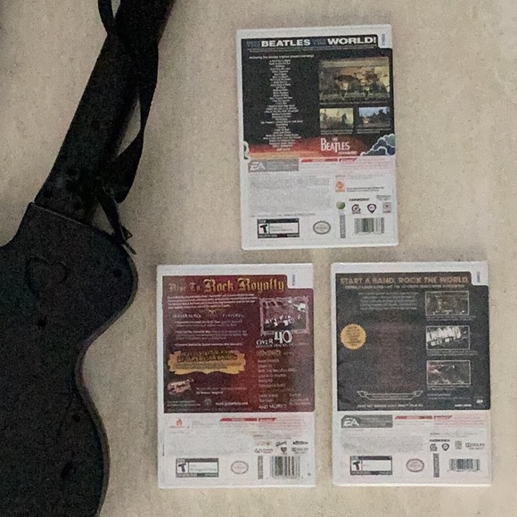 Wii Guitar Hero Nintendo Wii & Rock Band Games Wireless Wii-033 Gibson Les Paul - Picture 6 of 16